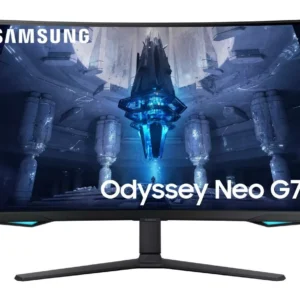 SAMSUNG Odyssey Neo G7 LS32BG750NPXXU 4K Ultra HD 32" Curved Quantum Dot Gaming Monitor - Black