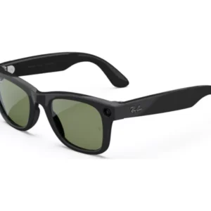 RAY-BAN Meta Wayfarer (Gen 2) Glasses - Shiny Black with Green Lenses