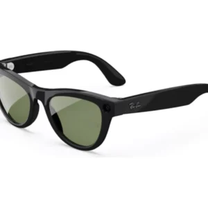 RAY-BAN Meta Skyler (Gen 2) Glasses - Shiny Black with Green Lenses