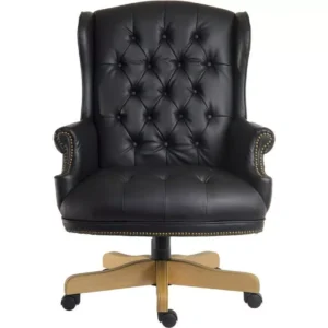 TEKNIK Chairman Noir Bonded-leather Tilting Executive Chair - Black