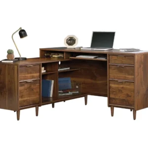 TEKNIK Clifton Place L-shaped Desk - Grand Walnut