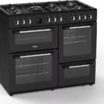 LOGIK LRC100B21 100 cm Dual Fuel Range Cooker - Black