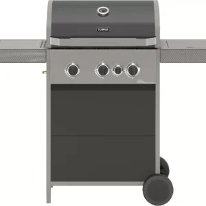 TOWER Stealth 3000 T978501 Portable 3 Burner Grill Gas BBQ - Black