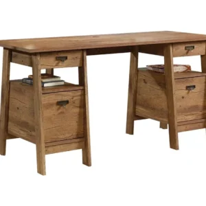 TEKNIK 5424127 Executive Trestle Desk - Oak