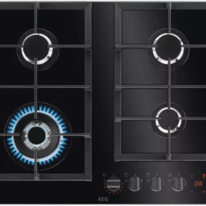 AEG HKB64450NB 59 cm Gas Hob - Black