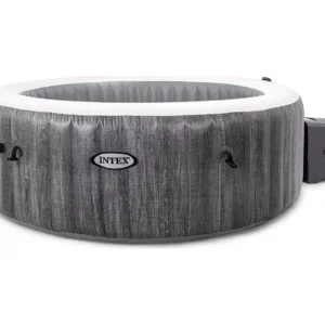 INTEX Pure Spa Greywood Deluxe Inflatable Hot Tub - 4 people  Grey