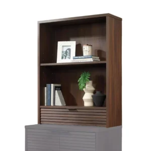 TEKNIK Elstree 5426910 Work Hutch with Drawer - Spiced Mahogany