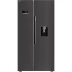BEKO ASD2442VPZ American Style Fridge Freezer - Black
