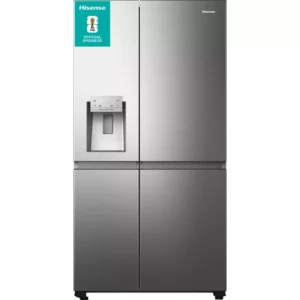 HISENSE PureFlat RS818N4TIC American-Style Smart Fridge Freezer - Stainless Steel