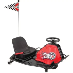 RAZOR Crazy Cart Kids  Electric Ride-On Vehicle - Red & Black