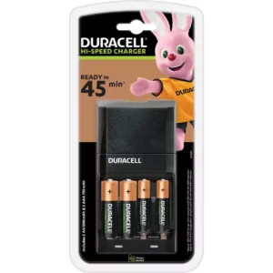 DURACELL CEF27 4-Battery Charger with Batteries