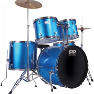 PP DRUMS PP250BL 5 Piece Drum Kit - Blue