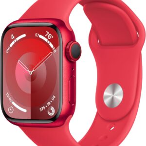APPLE Watch Series 9 Cellular - 41 mm (PRODUCT)RED Aluminium Case with (PRODUCT)RED Sport Band  S M