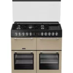 LEISURE Chefmaster CC100F521C 100 cm Dual Fuel Range Cooker - Cream & Black