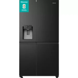 HISENSE PureFlat RS818N4IFE American-Style Smart Fridge Freezer - Black Stainless Steel