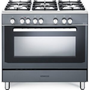 KENWOOD CK306SL 90 cm Dual Fuel Range Cooker - Slate Grey & Chrome