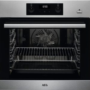 AEG SteamBake BES356010M Electric Steam Oven with SenseCook Food Probe - Stainless Steel