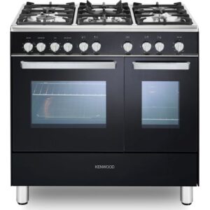 KENWOOD CK407G 90 cm Gas Range Cooker - Black & Chrome