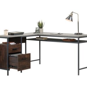 TEKNIK Market L-shaped Desk - Rich Walnut
