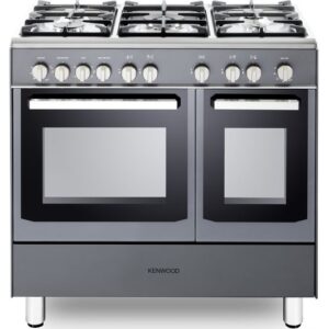 KENWOOD CK407GSL 90 cm Gas Range Cooker - Slate Grey & Chrome