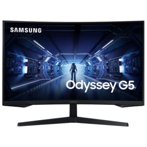 SAMSUNG Odyssey G5 LC32G55TQBUXXU Quad HD 32" Curved LED Gaming Monitor - Black