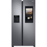SAMSUNG Family Hub SpaceMax RS6HA8880S9 EU American-Style Smart Fridge Freezer - Matte Stainless