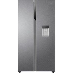 HAIER HSR3918EWPG American-Style Fridge Freezer - Silver