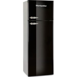 MONTPELLIER Retro MAB346K 80 20 Fridge Freezer - Black