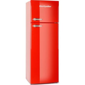 MONTPELLIER Retro MAB346R 80 20 Fridge Freezer - Red