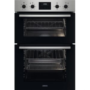ZANUSSI FanCook ZKHNL3X1 Electric Double Oven - Stainless Steel