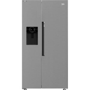 BEKO Pro HarvestFresh ASP33B32VPS American-Style Fridge Freezer - Stainless Steel