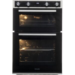 MONTPELLIER DO3570IB Electric Double Oven - Black & Stainless Steel