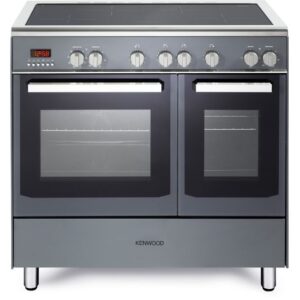 KENWOOD CK419SLE 90 cm Electric Induction Range Cooker - Slate Grey & Chrome