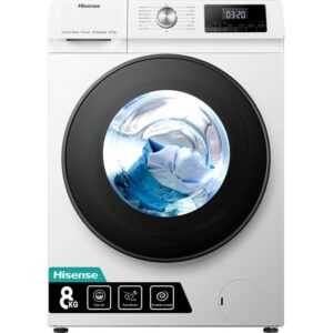 HISENSE 3 Series WDQA8014EVJM 8 kg Washer Dryer - White