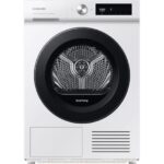 SAMSUNG Bespoke Series 5+ OptimalDry DV90BB5245AW S1 WiFi-enabled 9 kg Heat Pump Tumble Dryer - White