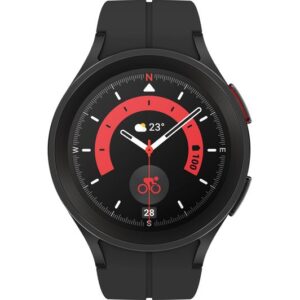 SAMSUNG Galaxy Watch5 Pro 4G with Bixby & Google Assistant - Black Titanium  45 mm