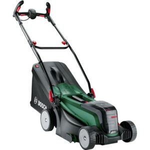 BOSCH UniversalRotak 2x18V-37-550 Cordless Rotary Lawn Mower with 2 batteries - Green
