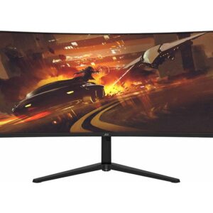 ADX A34GSR23 Wide Quad HD 34" Curved LCD Gaming Monitor - Black