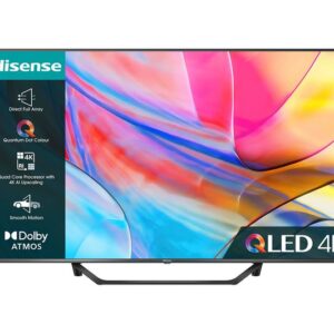 HISENSE 55A7KQTUK 55" Smart 4K Ultra HD HDR QLED TV with Amazon Alexa