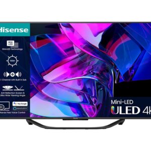 HISENSE 55U7KQTUK 55" Smart 4K Ultra HD HDR Mini-LED TV with Amazon Alexa
