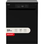 SHARP QW-NA1CF47EB-EN Full-size Dishwasher - Black