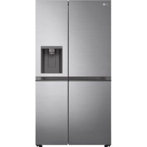 LG NatureFRESH GSLV50PZXL American-Style Fridge Freezer - Shiny Steel