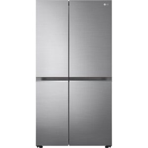 LG NatureFRESH GSBV70PZTL American-Style Fridge Freezer - Shiny Steel