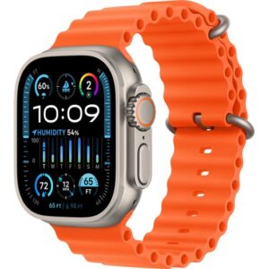 APPLE Watch Ultra 2 Cellular - 49 mm Titanium Case with Orange Ocean Band