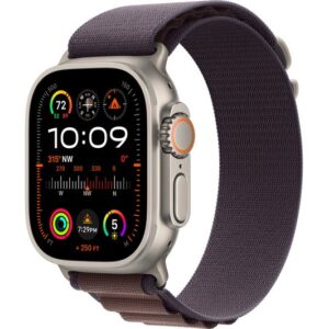 APPLE Watch Ultra 2 Cellular - 49 mm Titanium Case with Indigo Alpine Loop  Large