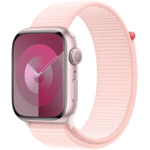 APPLE Watch Series 9 - 45 mm Pink Aluminium Case with Light Pink Sport Loop