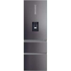 HAIER HTW5618EWMP Smart Fridge Freezer - Platinum Inox