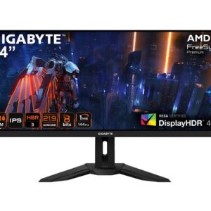 GIGABYTE M34WQ Wide Quad HD 34" IPS LCD Gaming Monitor - Black