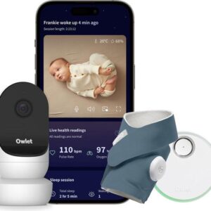 OWLET Baby Monitor Duo Smart Sock 3 & Cam 2 Bundle - Blue