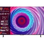TCL 75RC650K Roku TV 75  Smart 4K Ultra HD HDR QLED TV